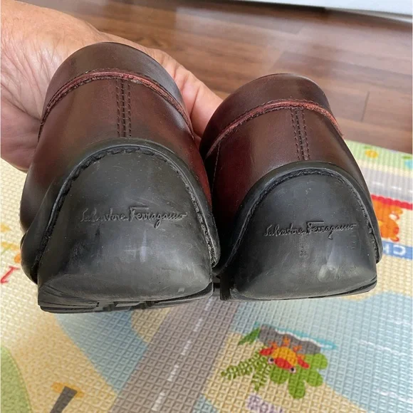 Salvatore Ferragamo Men's Brown Dress Shoes Size D 8.5